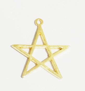 Star Shape Brushed Gold Plated, Occasion : Gift