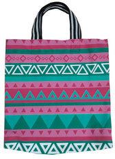 Rectangular Loop Handle Cotton Bag, Pattern : Printed