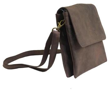 Leather mini side bag with strap, Gender : Women