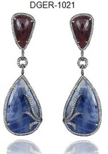 TEKEWALA Gemstone Diamond Earrings, Occasion : Anniversary, Engagement, Gift, Party, Wedding