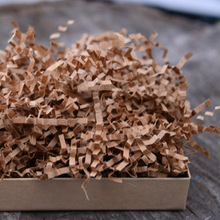 Brown Crinkle Cut Shredded Paper, Pulp Material : Wood Pulp