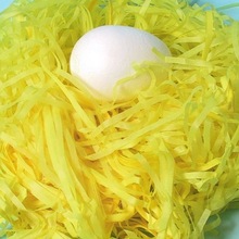Yellow Colour Balled Shredded Crepe paper, Pulp Material : Wood Pulp