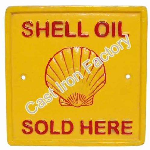 Shell Oil Sold Here Wall Plaque Sqaure