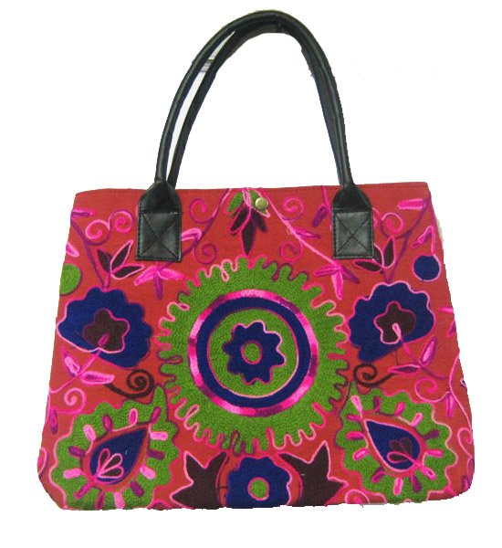 Embroidered Multi Color Suzani Handbag