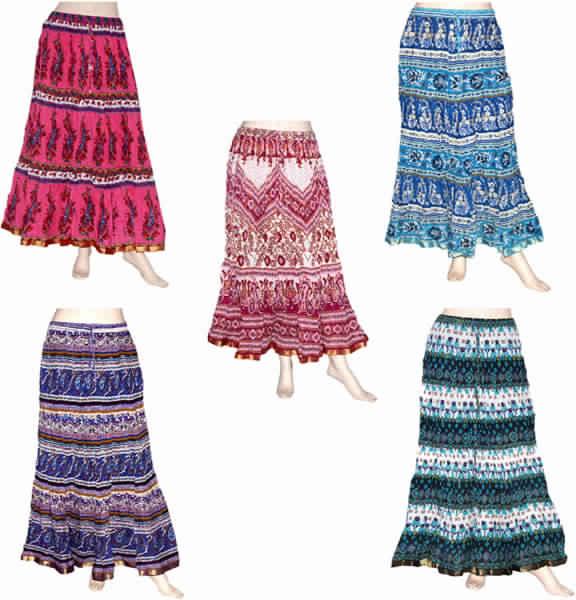 Ethnic Long Skirts AND Traditional Skirt, Size : Std