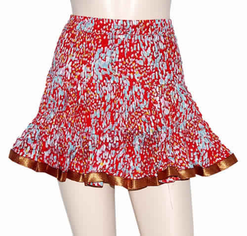 Hand Block Print Sanganeri Cotton Mini Skirt