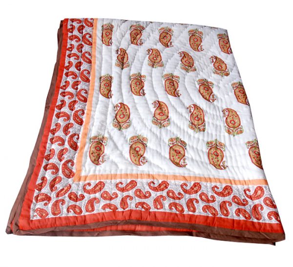 Jaipuri Double Bed Quilt, Size : 90 X 108 Inches