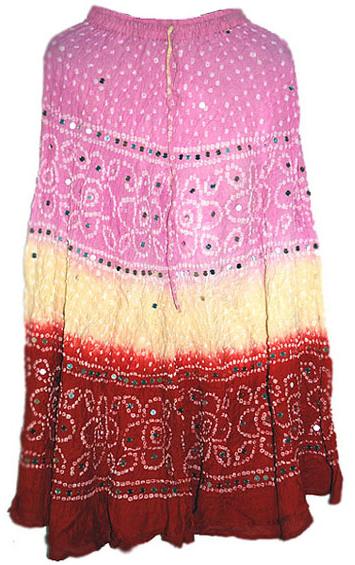 Rajasthani Bandhej Skirt