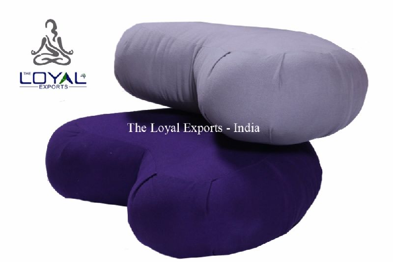 Cotton Yoga Crescent Cushion