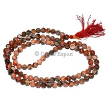 CrystalExport.com Gemstone Fire Agate Jap Mala