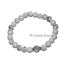 Gemstone White How Lite Bracelets With Chokoreiki