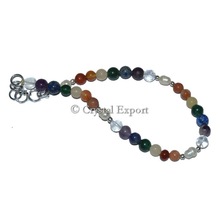 Seven Chakra Gemstone Beads Anklet