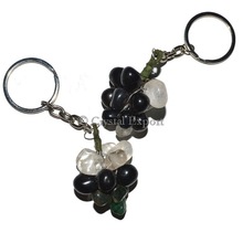 Crystalexport.com Crystal Tumbled Grapes Key rings