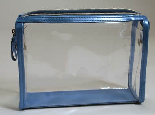 Blue PVC Zipper Bags