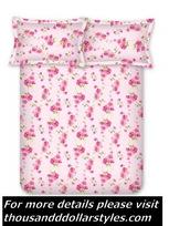 Baby Pink Floral Print Gorgeous Looking Pink Double Bedsheet