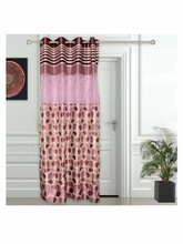 GOD KABIR Pink Door Curtain, Pattern : Printed
