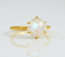 925 Sterling Silver quartz gemstone ring