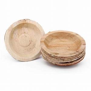 4.5 Inch Round Areca Leaf Bowls