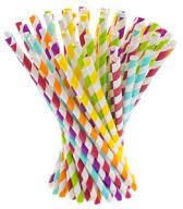 Straight Paper Straws, Length : 8 Inches, 8 Inch