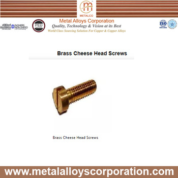Metal alloys Brass Cheese head Screw