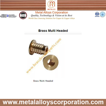 Metal alloys Brass Multi Headed, Standard : ISO
