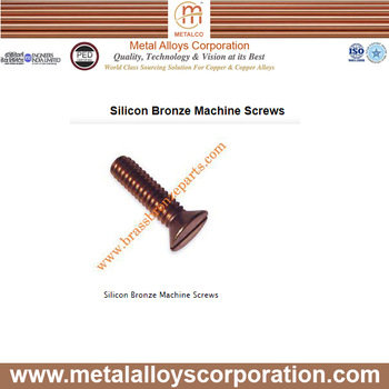Metal alloys Silicon Bronze Machine Screw, Standard : ISO