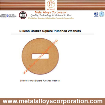 Silicon Bronze Square Punched Washer