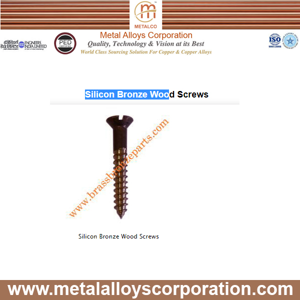Silicon Bronze Wood Screw