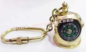 Brass Wheel Key Chain