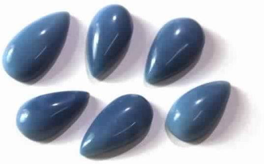 Natural Blue Opal Cabochon Loose Pear
