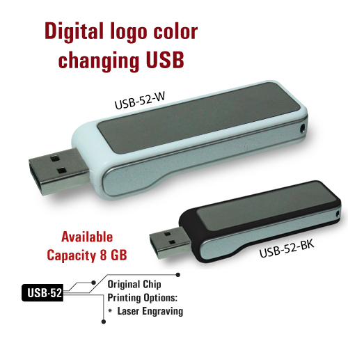 Colour Changing Logo USB Flash Drives