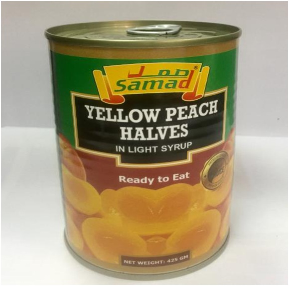 yellow peach halves