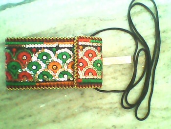 Param Handicrafts Ladies Embroidery Mobile Cover