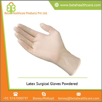 Pristeen latex powdered surgical gloves