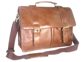Leather laptop cum Business Bag