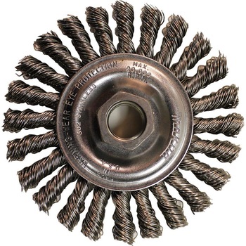 Full Cable Twist Knot Wire Wheel Brush
