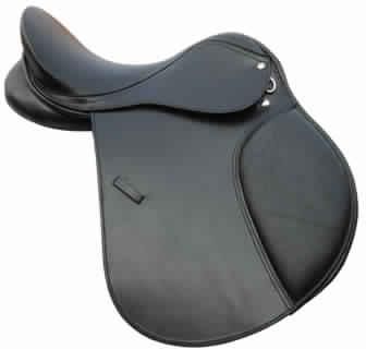 BLACK ENGLISH SADDLE WITH NDM (AE-1.3)