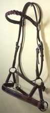 Leather Horse Bitless Bridle, Sidepull Bridle