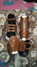 Leather Horse Boots Set