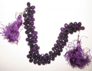 Af. amethyst faceted drop beads, Size : 1.00-3.00 ct.