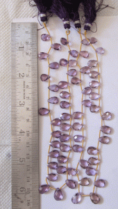 Amethyst Almond faceted Beads, Size : 1.00-3.00 ct.
