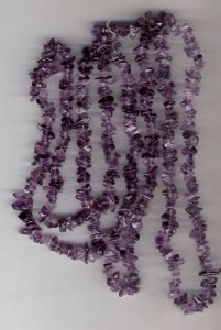 Amethyst chip gem beads, Size : 10mm