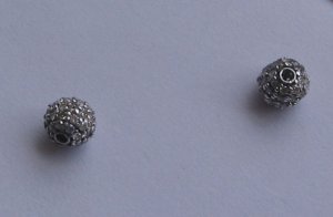 Gold Diamond Beads 5mm