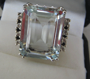 Large Aquamarine ring