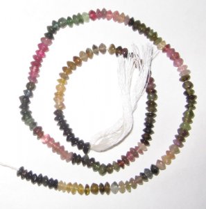 Turmaline plain rohndelle gem beads, Size : 15.00 inch