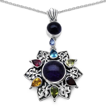 Gallant Jewelry beautiful Multi Stone Necklace, Gender : Women's