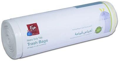 Biodegradable Garbage Bag On Roll W/ Tie 70x80cm - White