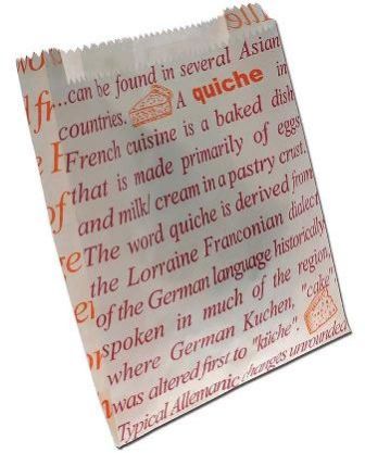 Greaseproof Printed Paper Bag