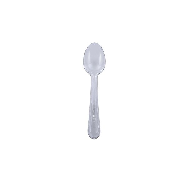 Heavy Duty Plastic Tea Spoon 5in - Transparent
