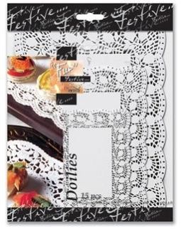 Rectangular Doilies (3 Sizes) - White